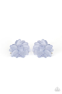 Paparazzi "Lovely In Lilies" Blue Hair Clip Paparazzi Jewelry