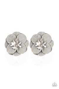 Paparazzi "Serene In Sweet Pea" Silver Hair Clips Paparazzi Jewelry