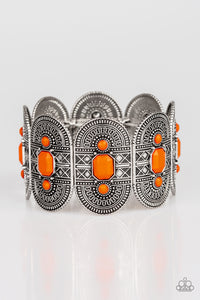 Paparazzi "Turn Up The TROPICAL Heat" Orange Bracelet Paparazzi Jewelry