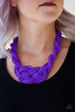Paparazzi VINTAGE VAULT "A Standing Ovation" 170XX Purple Necklace & Earring Set Paparazzi Jewelry