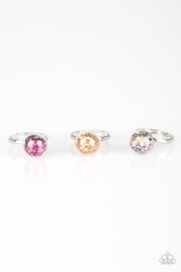 Girls Starlet Shimmer Confetti Ball Multi Set of 5 Rings Paparazzi Jewelry