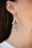 Paparazzi "Southern Sunsets" Purple Earrings Paparazzi Jewelry
