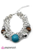 Paparazzi "Belle of the Ball" Blue Bracelet Paparazzi Jewelry