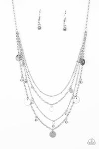 Paparazzi "Classic Class Act" White Necklace & Earring Set Paparazzi Jewelry