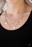 Paparazzi "Classic Class Act" White Necklace & Earring Set Paparazzi Jewelry