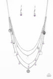 Paparazzi "Classic Class Act" Purple Necklace & Earring Set Paparazzi Jewelry