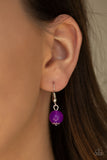 Paparazzi VINTAGE VAULT "Rising Stardom" Purple Necklace & Earring Set Paparazzi Jewelry