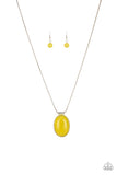 Paparazzi "Rising Stardom" Yellow Necklace & Earring Set Paparazzi Jewelry