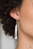 Paparazzi "Let It BEAD" White Necklace & Earring Set Paparazzi Jewelry