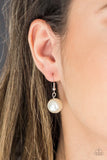 Paparazzi "Take Note" White Necklace & Earring Set Paparazzi Jewelry