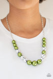 Paparazzi "Take Note" Green Necklace & Earring Set Paparazzi Jewelry