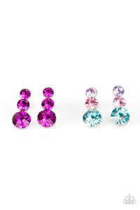 Girl's Starlet Shimmer Triple Dangle Multi Post Earrings Set of 5 Paparazzi Jewelry