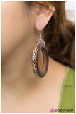 Paparazzi "Chain Reaction - Brown" earring Paparazzi Jewelry
