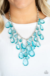 Paparazzi "Irresistible Iridescence" Blue Necklace & Earring Set Paparazzi Jewelry