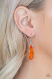 Paparazzi "Irresistible Iridescence" Orange Necklace & Earring Set Paparazzi Jewelry