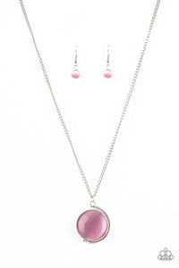 Paparazzi "Luminous Lagoon" Pink Necklace & Earring Set Paparazzi Jewelry