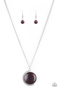 Paparazzi "Luminous Lagoon" Purple Necklace & Earring Set Paparazzi Jewelry