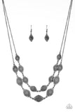 Paparazzi "Make Yourself At HOMESTEAD" Black Necklace & Earring Set Paparazzi Jewelry