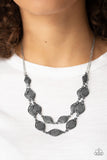 Paparazzi "Make Yourself At HOMESTEAD" Black Necklace & Earring Set Paparazzi Jewelry