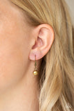 Paparazzi "Fashionista Flair" Brass Necklace & Earring Set Paparazzi Jewelry