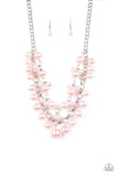 Paparazzi "BALLROOM Service" Pink Necklace & Earring Set Paparazzi Jewelry