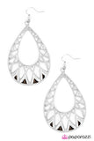 Paparazzi "Acutely Aztec" Silver Earrings Paparazzi Jewelry