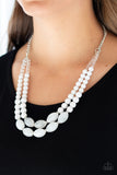 Paparazzi "Sundae Shoppe" White Necklace & Earring Set Paparazzi Jewelry