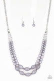 Paparazzi "Sundae Shoppe" Silver Necklace & Earring Set Paparazzi Jewelry