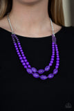 Paparazzi VINTAGE VAULT "Sundae Shoppe" Purple Necklace & Earring Set Paparazzi Jewelry