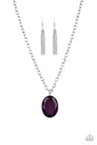 Paparazzi "Light As HEIR" Purple Necklace & Earring Set Paparazzi Jewelry