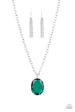 Paparazzi "Light As HEIR" Green Necklace & Earring Set Paparazzi Jewelry