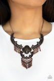 Paparazzi "Rogue Vogue" Copper Necklace & Earring Set Paparazzi Jewelry