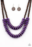 Paparazzi VINTAGE VAULT "Dominican Disco" Purple Necklace & Earring Set Paparazzi Jewelry