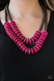 Paparazzi VINTAGE VAULT "Dominican Disco" Pink Necklace & Earring Set Paparazzi Jewelry