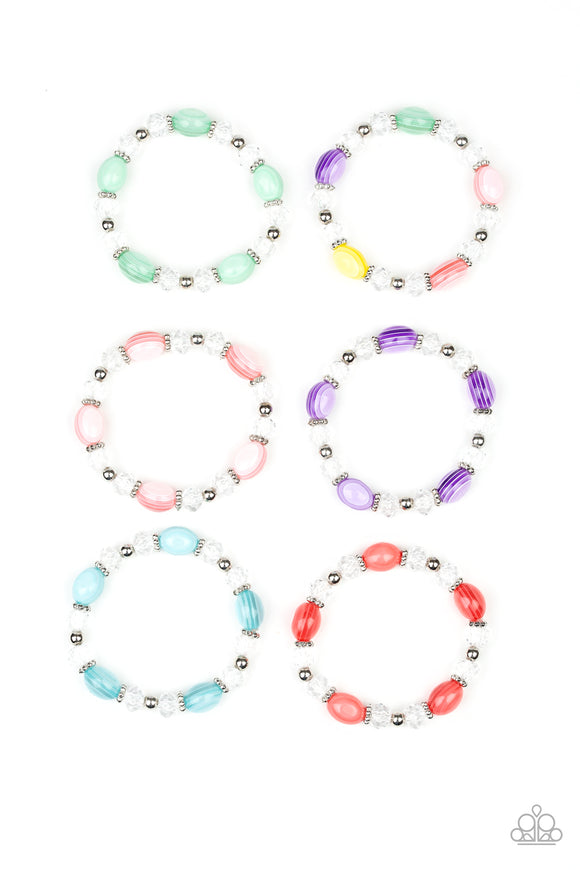 Girls Multi Color Starlet Shimmer Set of Five 147XX Multi Bracelets Paparazzi Jewelry