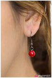 Paparazzi "Life Goes On" Red Necklace & Earring Set Paparazzi Jewelry