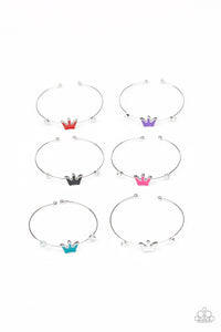 Girl's Starlet Shimmer Set of 10 Crown Bracelets Paparazzi Jewelry