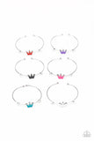 Girl's Starlet Shimmer Set of 10 Crown Bracelets Paparazzi Jewelry