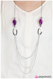 Paparazzi "My Head Is Spinning - Purple" Necklace & Earring Set Paparazzi Jewelry