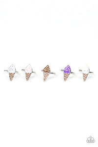 Girl's Starlet Shimmer Multi Color Ice Cream Cone 5 for $5 196XX Silver Rings Paparazzi Jewelry