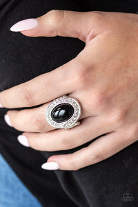 Paparazzi "The ROYALE Treatment" Black Ring Paparazzi Jewelry