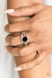 Paparazzi "Couldnt Care FLAWLESS" Black Ring Paparazzi Jewelry