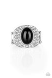 Paparazzi "Glittering Go Getter" Black Ring Paparazzi Jewelry