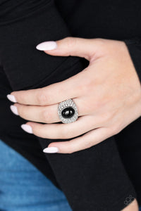 Paparazzi "Glittering Go Getter" Black Ring Paparazzi Jewelry