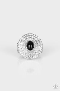 Paparazzi VINTAGE VAULT "Royal Ranking" Black Ring Paparazzi Jewelry