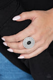 Paparazzi VINTAGE VAULT "Royal Ranking" Black Ring Paparazzi Jewelry