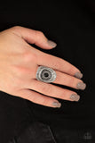 Paparazzi "Adventure Venture" Black Ring Paparazzi Jewelry