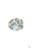 Paparazzi "FLUTTER Me Up” Blue Ring Paparazzi Jewelry