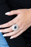 Paparazzi VINTAGE VAULT "Royal Ranking" Blue Ring Paparazzi Jewelry