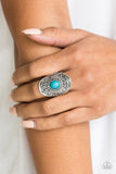 Paparazzi VINTAGE VAULT "The ZEST Of The ZEST" Blue Ring Paparazzi Jewelry